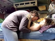 Tattooed Hippies Fuck In School Bus 2/16