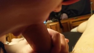 Amateur Teen Sucks Dick Gets Creampied From Behind - Lady Lucifer