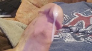 Jacking off with cumshot