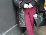 girl get naked on the street , PUBLIC FLASH