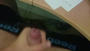 Latino Stud Cums on himself