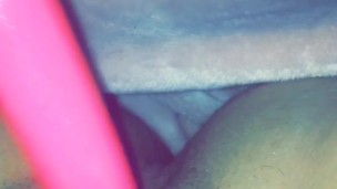 Tight wet pusssy fucking my pink dildo