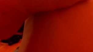 Pussy footing around- foot fetish masturbating girl