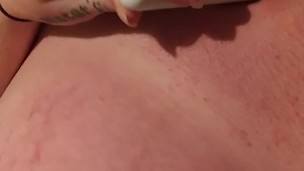 Cute young ginger heavily pregnant masturbation huge belly