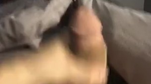 Hot Teen jerks off huge Italian Dick until dry orgasm