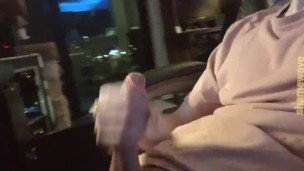 edging before blowing huge load on shirt