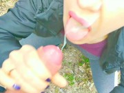 Girl Masturbated ass in Public Big Toy- Got Tasty Cum on Face 11/16