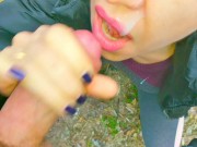 Girl Masturbated ass in Public Big Toy- Got Tasty Cum on Face 13/16