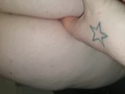 Fingering my chubby pregnant office sluts tight arsehole 16/16