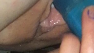Dallas Daye cum all over big blue fuck my ass and pussy