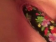 Girl makes herself squirt with vibrator pt 2