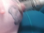 Busty redhead hucow tit play and dry milking 9/16