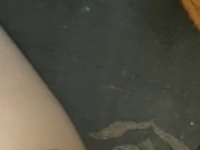 Muscular daddy masturbating in the sink
