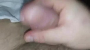Jerking off with only half a chub