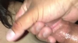 Wife chokes on a thick cock (Blindfolded/Handcuffed)