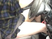 Fucking Myself While Driving 2 - Blond PAWG Teen Cumming While Driving - effygracecams 14/16