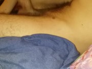 Big cock jacked off while watching pornhub. Big dick fucks my hand. (4k)