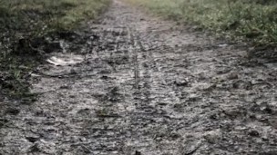 Long naked walk barefoot