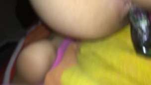 MTF TRANS GIRL RIDES CHRYSTAL DILDO - Lillylicks