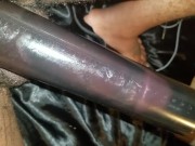 Penis pump black big dick pink head