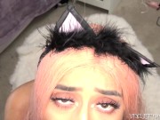 Violet's Anime Catgirl Cosplay Virtual Sex 15/16