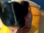 DIRTY GIRLFRIEND EAT CUM - HOT BLOWJOB AMATEUR 1/16