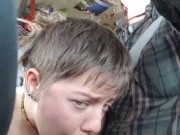 Sexy Hippie Goes Crazy on my Cock while driving 16/16