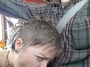 Sexy Hippie Goes Crazy on my Cock while driving 9/16