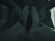 Toejob Cum on Toes Female POV | Fucking Perfect Ginger Feet till Cumshot 10/16