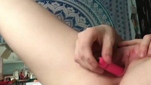 Twitching Orgasm from Vibrator