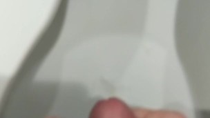 3rd Cumshot Today; public restroom this time!