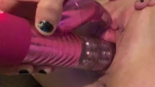  slut fucks herself into extreme squirting orgasm