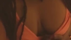 Ebony Solo Suck n Squirt