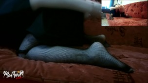 Redhead babe fucks herself with a dildo in the ass - RedPlanetLust