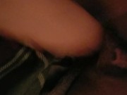 Chubby milf fucks her tight  wet pussy with thick dildo