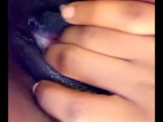 Ebony teen dripping cum part 2