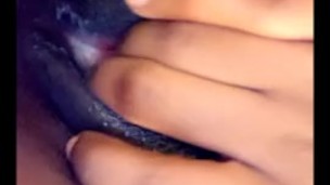 Ebony teen dripping cum part 2