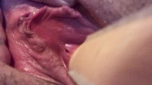 Super Amateur Slut messing with Sex machine!!!!!