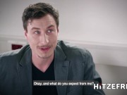 HITZEFREI Naughty threesome with two German blondes Blanche and Celina 4/16