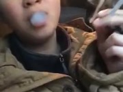 Girl Smoking in a Car | MissDeeNicotine