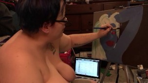 Boobs Ross Paints a Blue Chick pt 2