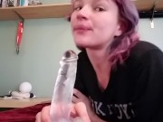 Clear Dildo Orgasm Teaser - Screenshot 14 of 16 - Clear Dildo