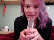 Clear Dildo Orgasm Teaser - Screenshot 6 of 16 - HD