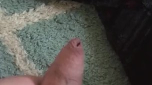 Jerking small cock