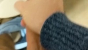 Masturbating Big Cock In Public Bathroom For a Quickie and Cumming A lot!