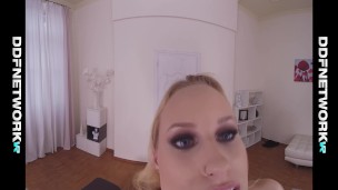 Naughty VR sex therapist Angel Wicky sucks & rides your veiny dick in POV