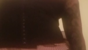 Riding my dildo and stuffing my boi pussy