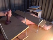 Amateur CFNM Femdom Tease Handjob with Ruined Orgasm 8/16