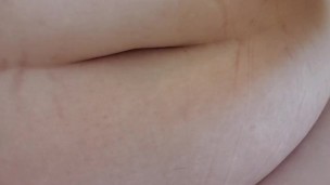 Naked BBW peeing