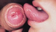 Gently Caress his Head and Foreskin, Licking up the Thick Cum on ...
